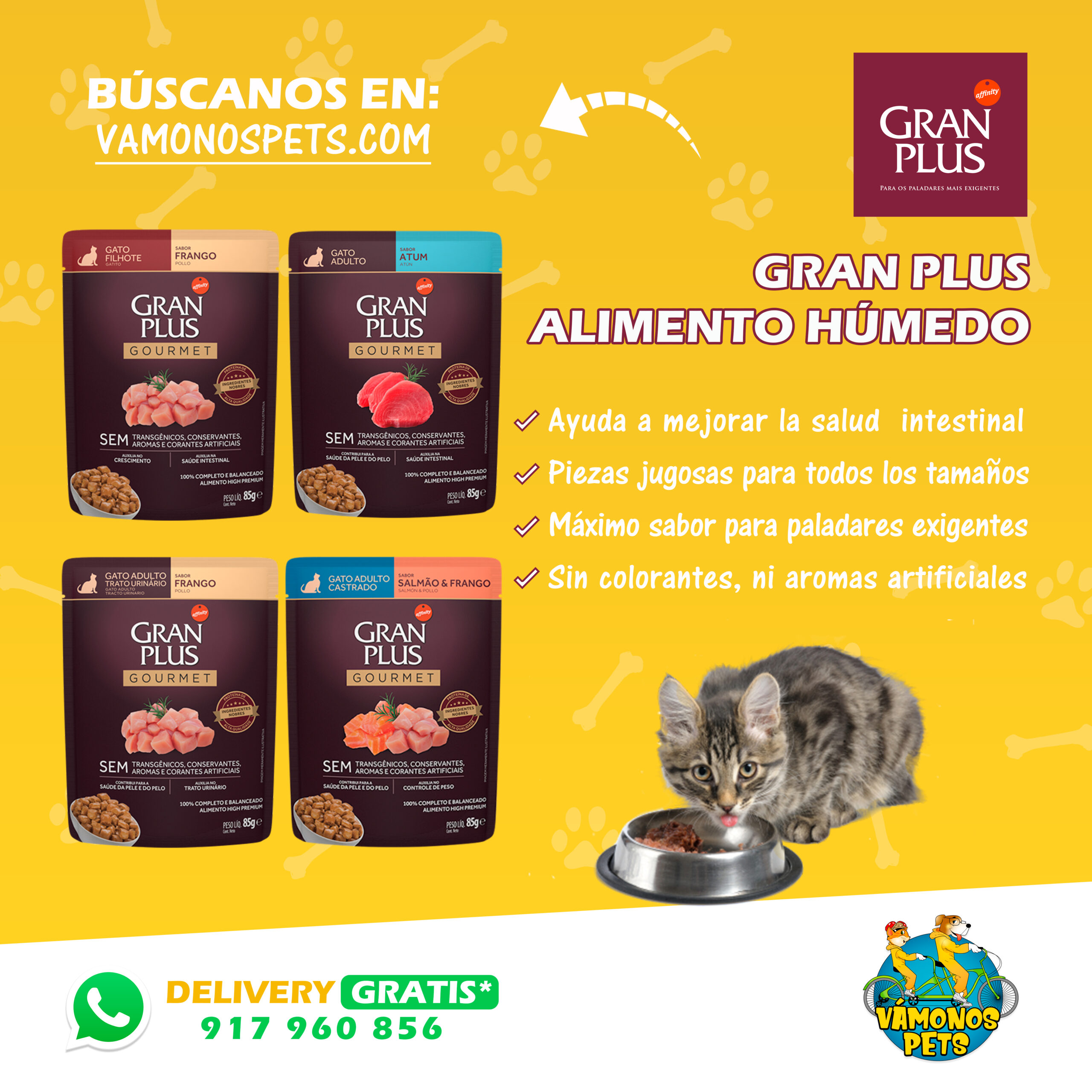 Gran Plus Pouch Gato Sachets 85gr - Imagen 2