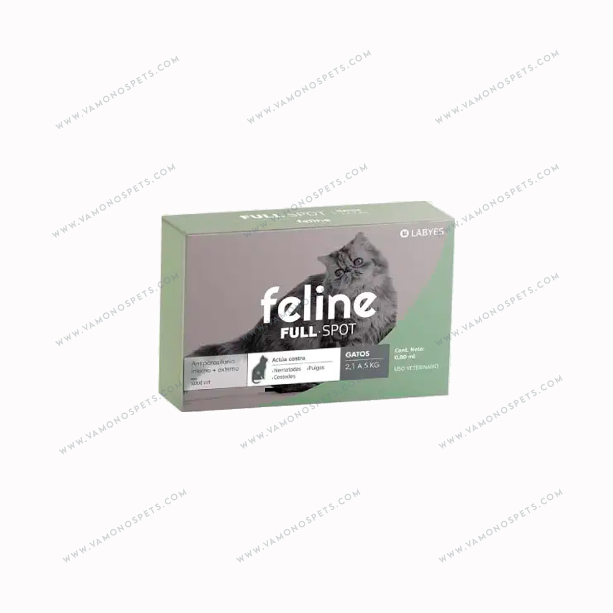 Feline Fullspot Pipeta 2-5kg Antipulgas y antiparasitario